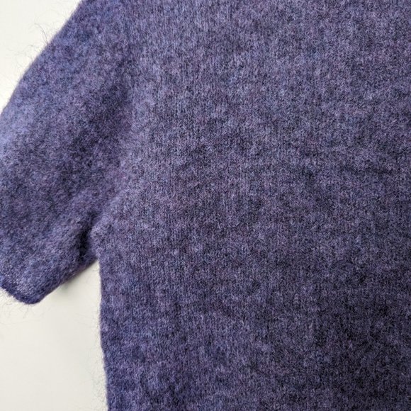 Sarah Pacini Purple Sweater - short sleeve mock neck - Picture 3 of 11